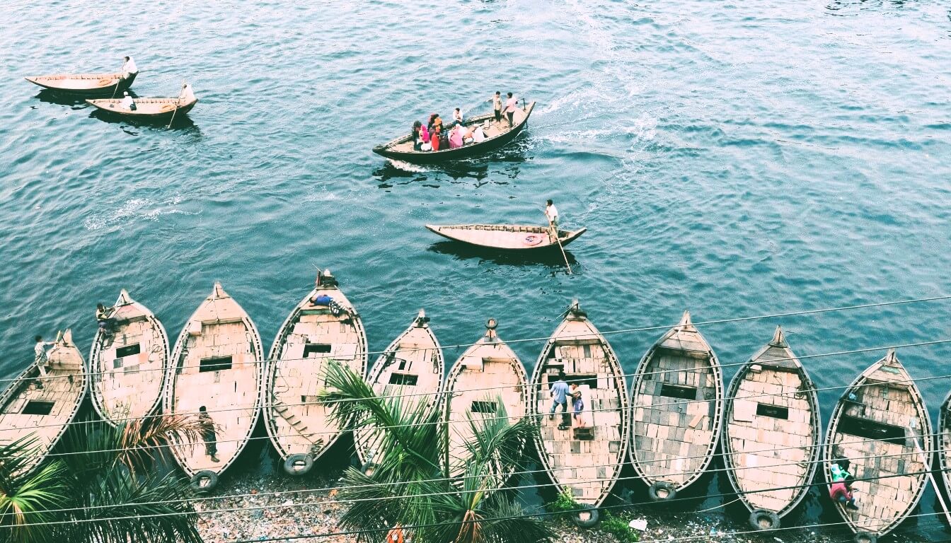 Buriganga River in Dhaka, Bangladesh - travel destinations in Asia