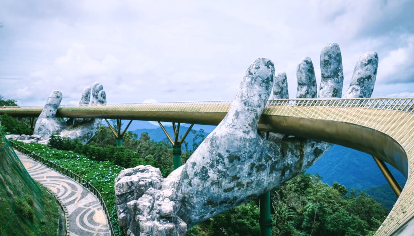 The Golden Bridge, Da Nang, Vietnam - travel destinations in Asia