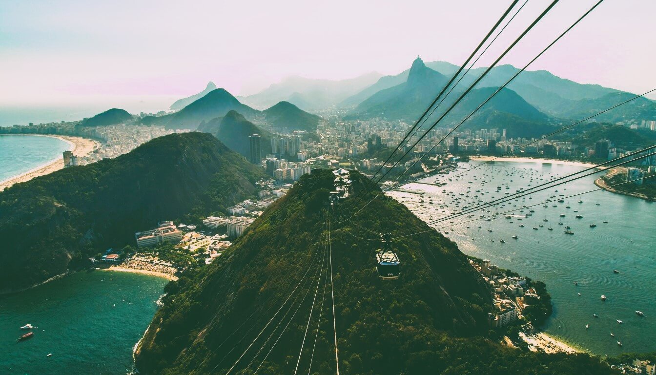 Sugar Loaf Cable Car in Rio de Janeiro, Brazil - travel destinations in South America